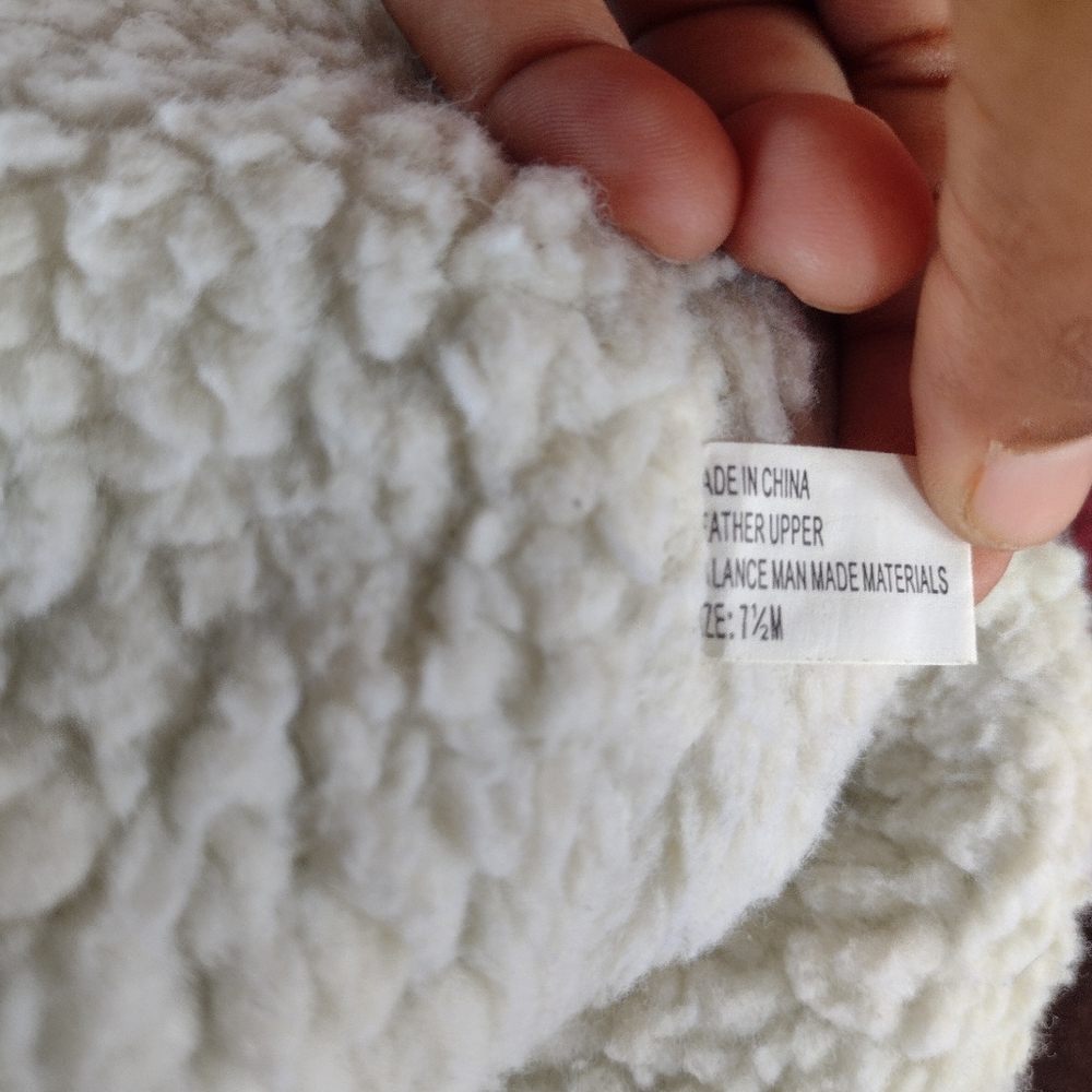 Michael Kors Brown Suede Sheepskin Lace Up Wedge Knee High Boots Size 7.5M - Picture 9 of 10